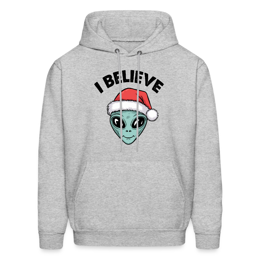 I Believe in Santa Hoodie - heather gray