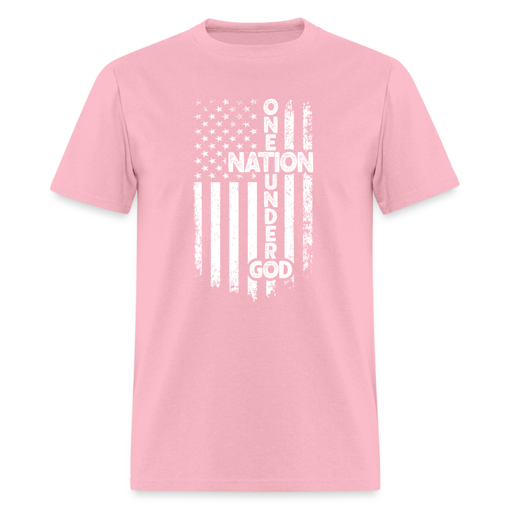 One Nation Under God T-Shirt - pink