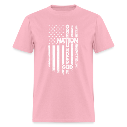 One Nation Under God T-Shirt - pink