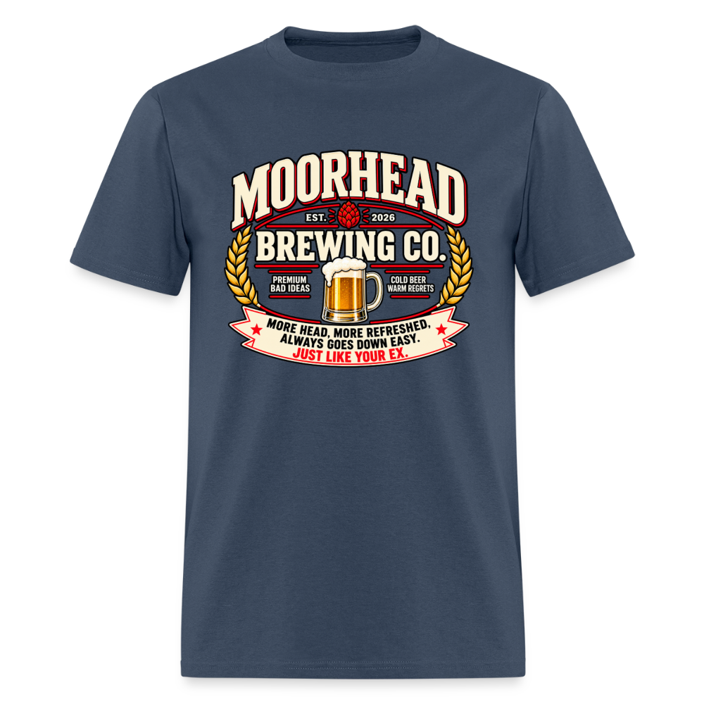 Moorhead Brewing Co. T-Shirt Color: blue dusk