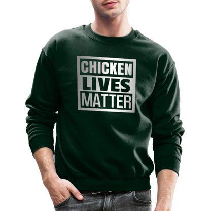 Chicken Lives Matter Sweatshirt - forest green