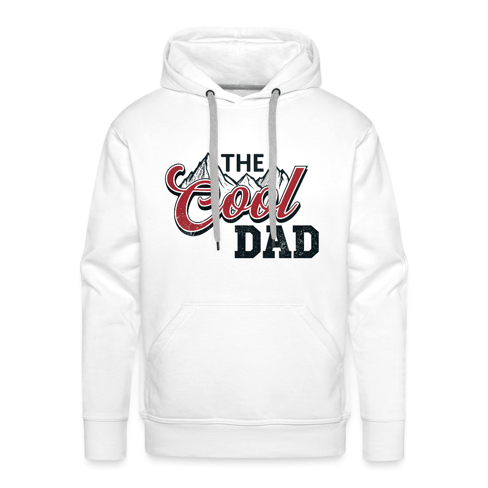 The Cool Dad Men’s Premium Hoodie - white