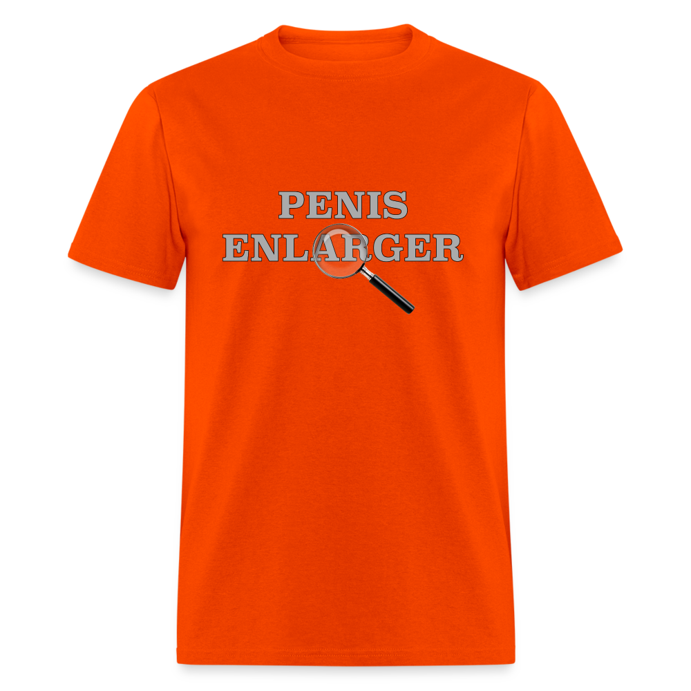 Penis Enlarger T-Shirt (Funny Adult Humor) - orange