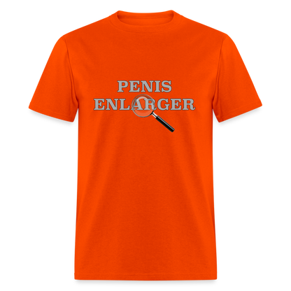 Penis Enlarger T-Shirt (Funny Adult Humor) - orange