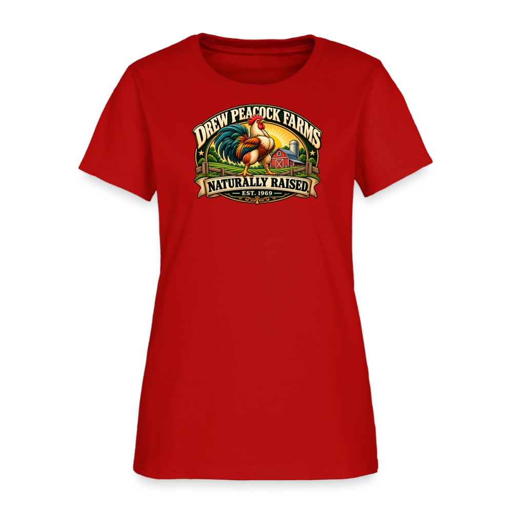 Drew Peacock Farms Women's T-Shirt - red