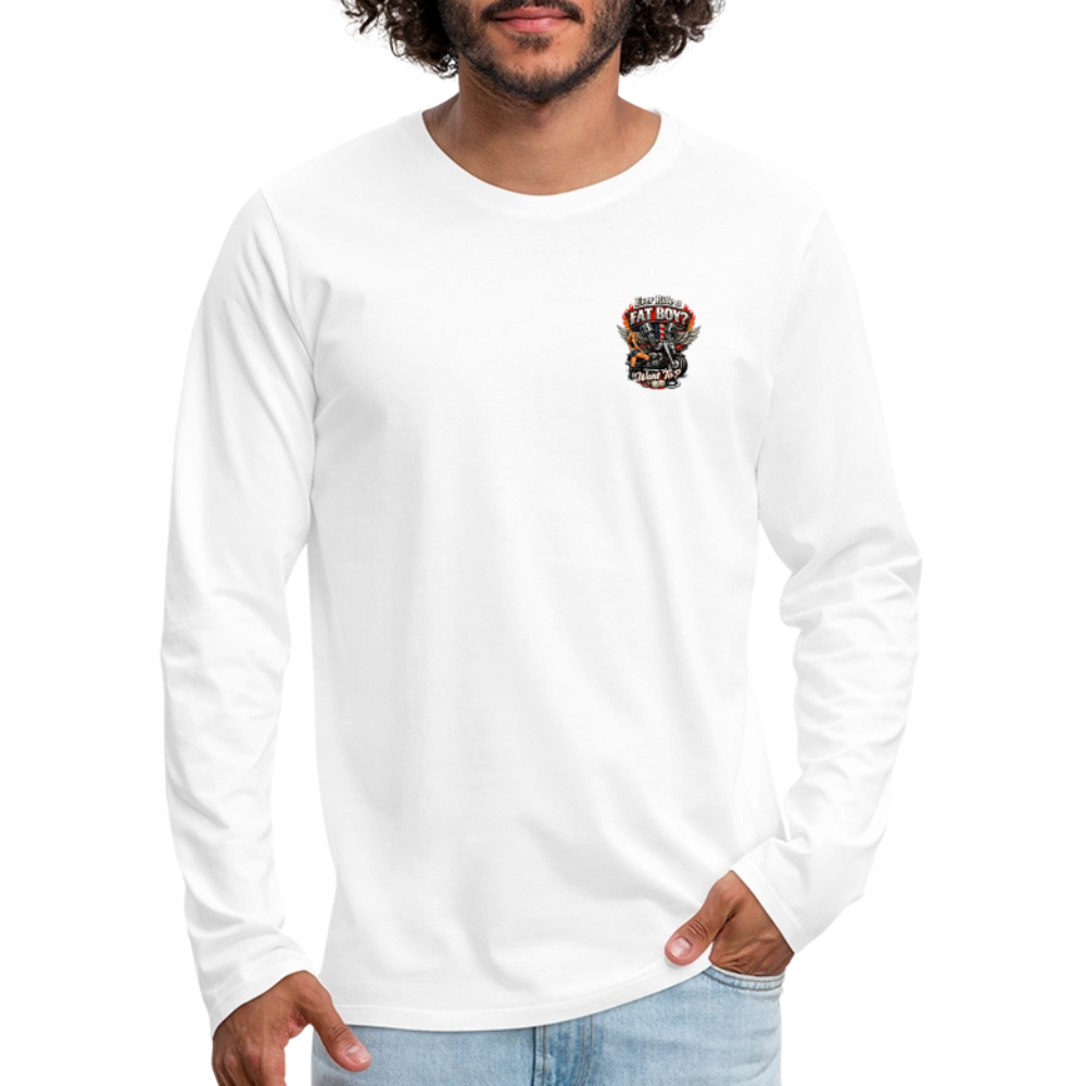 Ever Ride A Fat Boy Want To Funny Biker Long Sleeve Color: Black