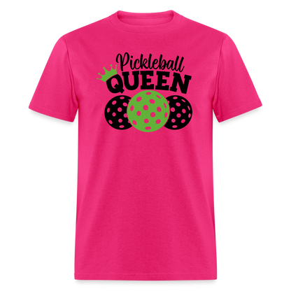 Pickleball Queen T-Shirt - fuchsia