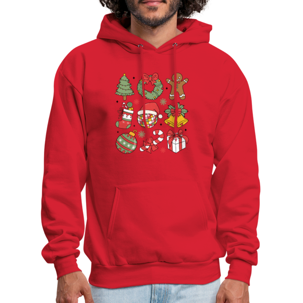 Christmas Holiday Season Hoodie - red