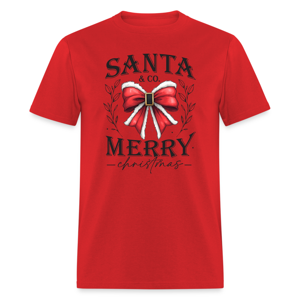 Merry Christmas Santa & Co T-Shirt - red