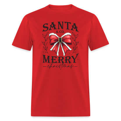 Merry Christmas Santa & Co T-Shirt - red