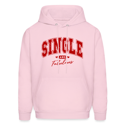 Single and Fabulous Hoodie - pale pink