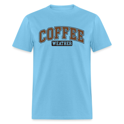 Coffee Weather T-Shirt - aquatic blue