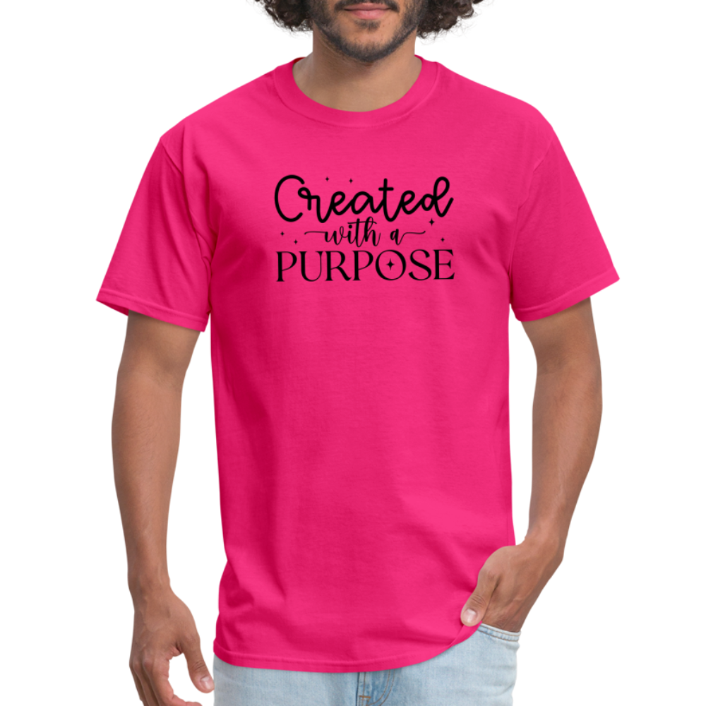 Created with a Purpose T-Shirt - fuchsia