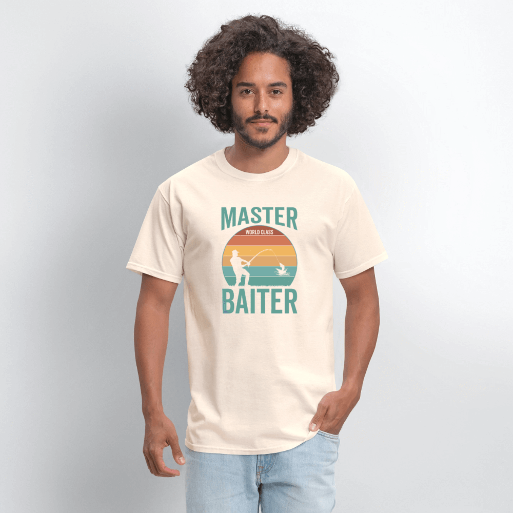 Master Baiter Funny Fishing T-Shirt - natural