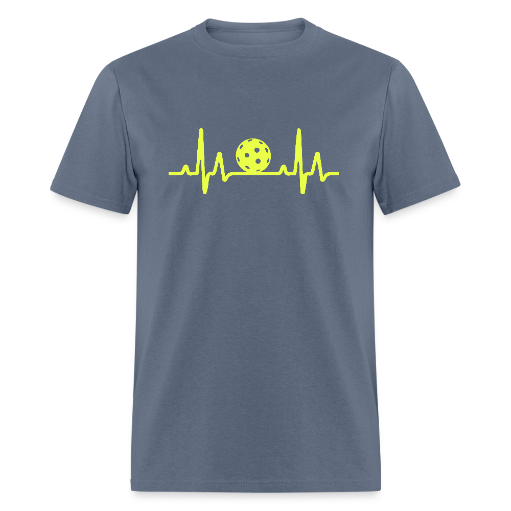 Pickleball Heartbeat T-Shirt - denim