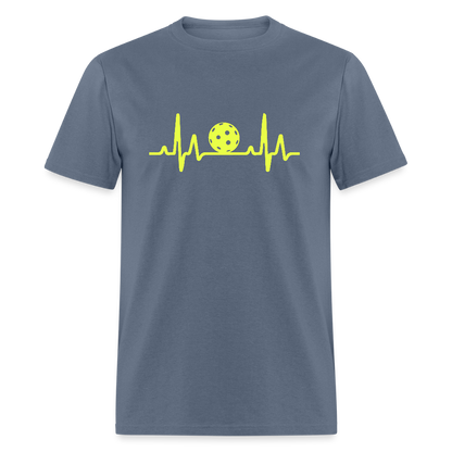 Pickleball Heartbeat T-Shirt - denim