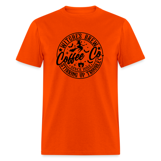 Witches Brew Coffee Co (Halloween) T-Shirt - orange