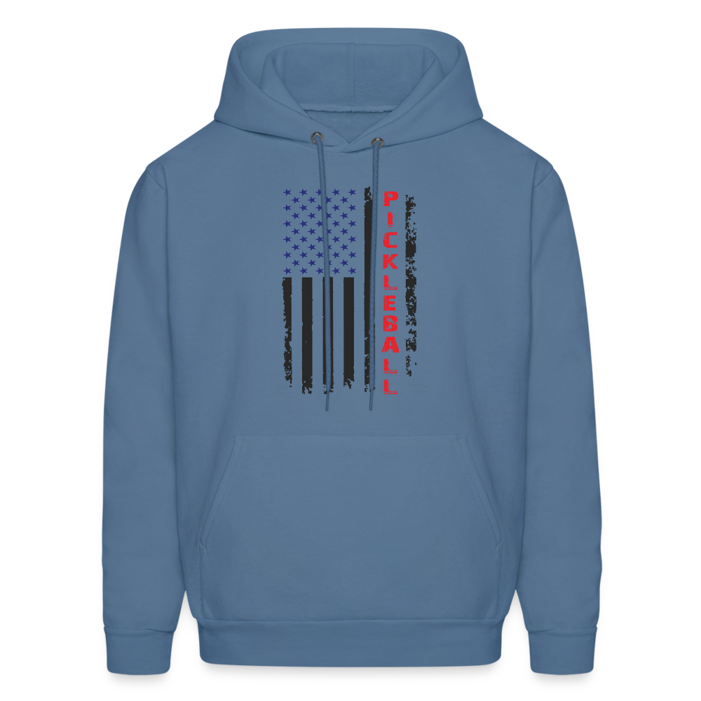 Pickleball Flag Hoodie - denim blue