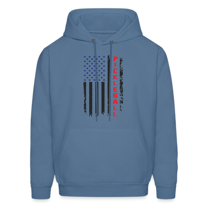 Pickleball Flag Hoodie - denim blue