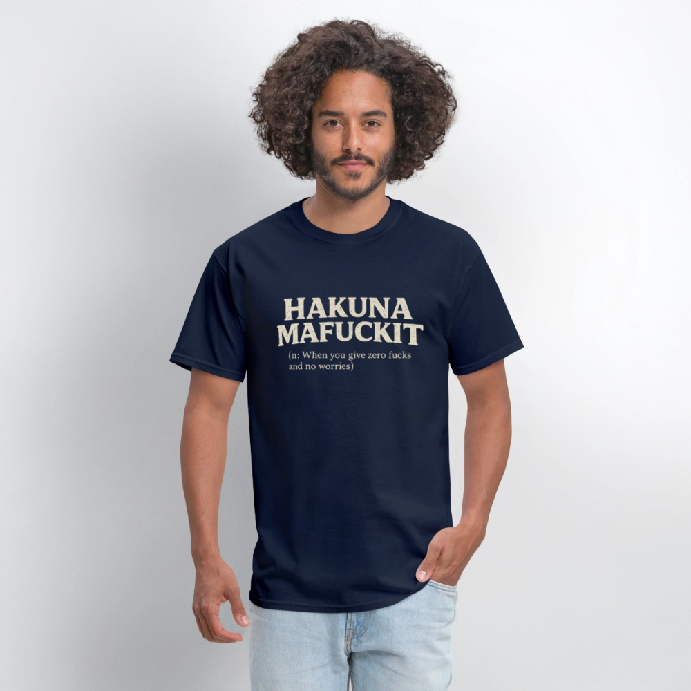 Hakuna Mafuckit Funny Graphic T-Shirt Color: Black