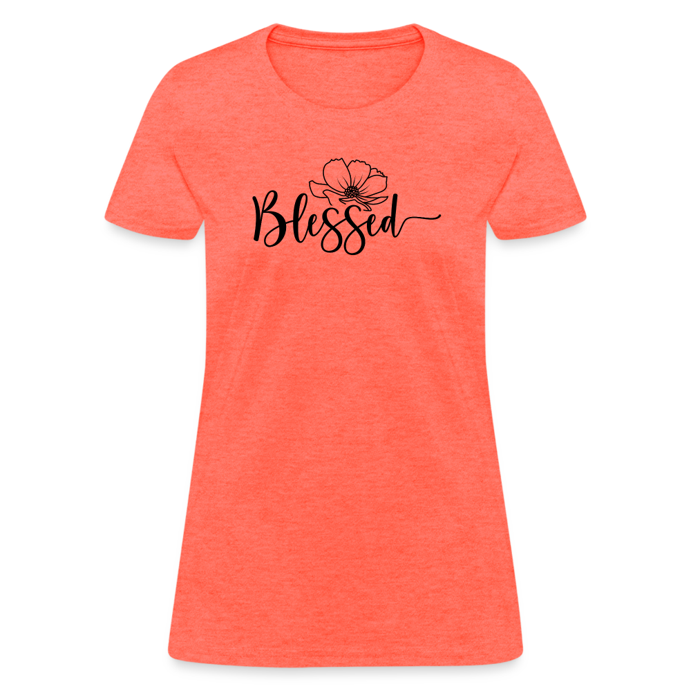 Blessed Women's T-Shirt - heather coral