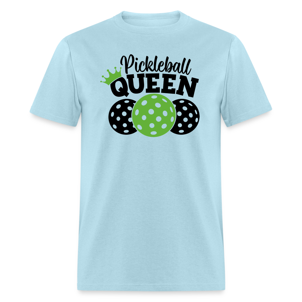 Pickleball Queen T-Shirt - powder blue