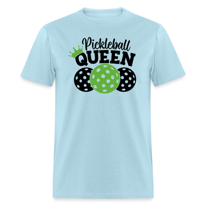 Pickleball Queen T-Shirt - powder blue