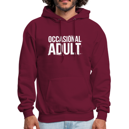 Occasional Adult Hoodie - burgundy