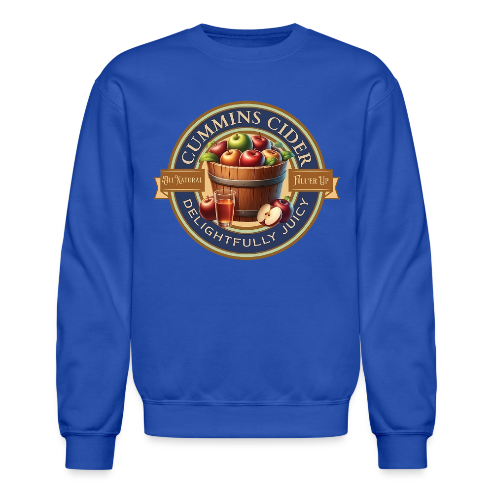 Cummins Cider (Funny Adult Humor) Sweatshirt - royal blue