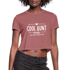 Cool Aunt Mode Women's Cropped T-Shirt