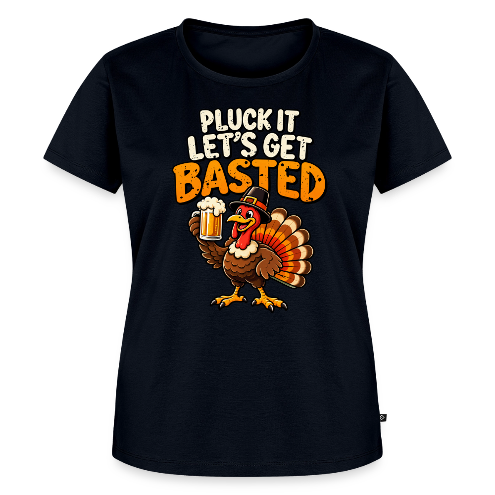 Pluck It Let’s Get Basted Women’s Premium T-Shirt - navy