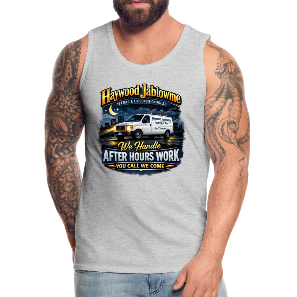 Haywood Jablowme Funny HVAC Tank Top - heather gray