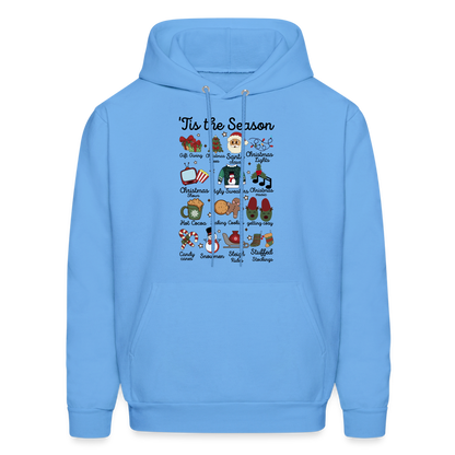 Tis The Season (Christmas) Hoodie - carolina blue