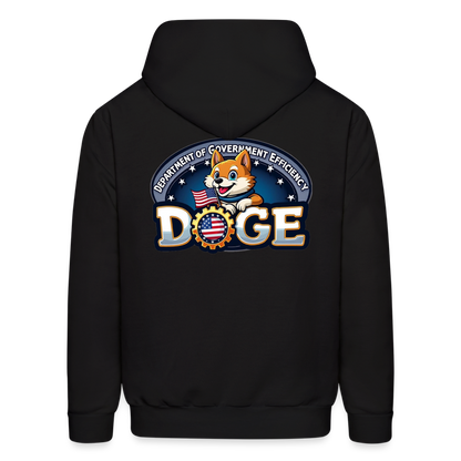 DOGE Hoodie (front/back print) - black