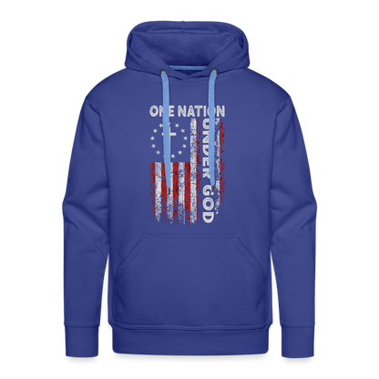 One Nation Under God Men’s Premium Hoodie - royal blue