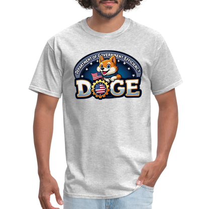 DOGE Logo (Dept of Government Efficiency) T-Shirt - heather gray