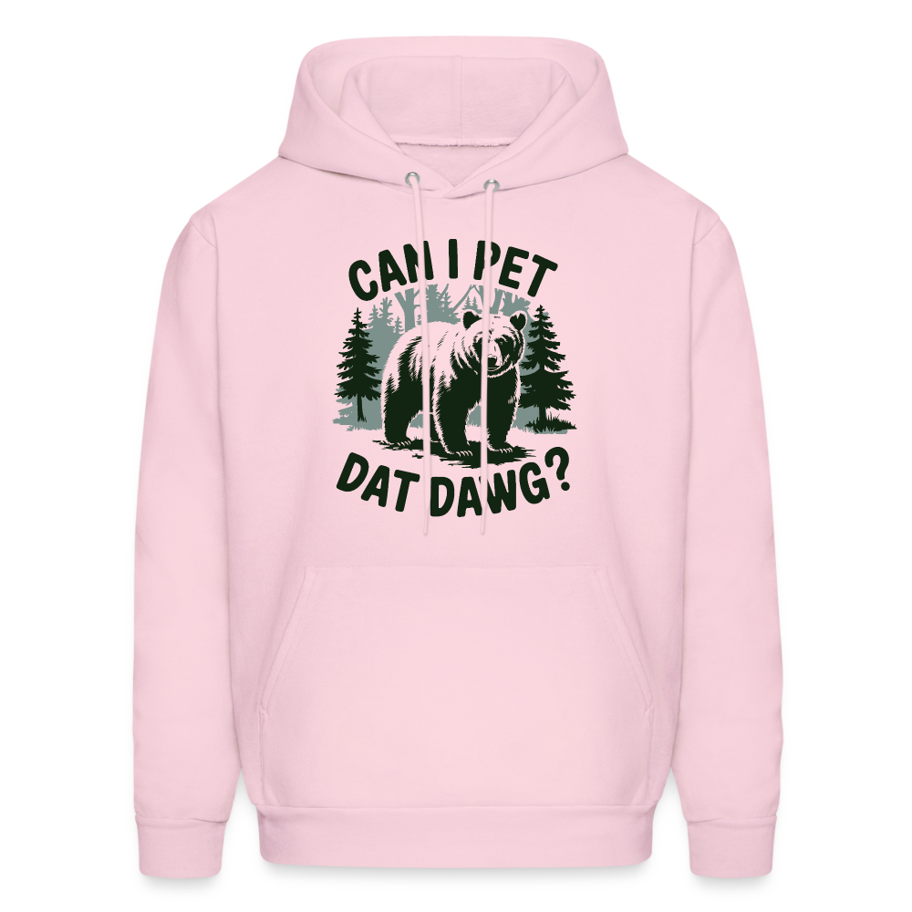 Can I Pet That Dawg Hoodie - pale pink