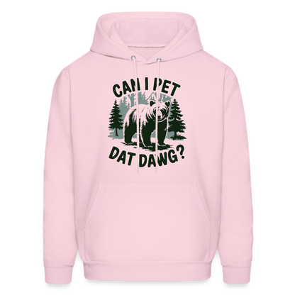 Can I Pet That Dawg Hoodie - pale pink