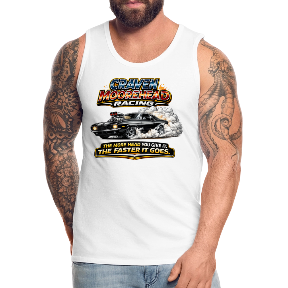 Craven Moorehead Racing Tank Top Color: White