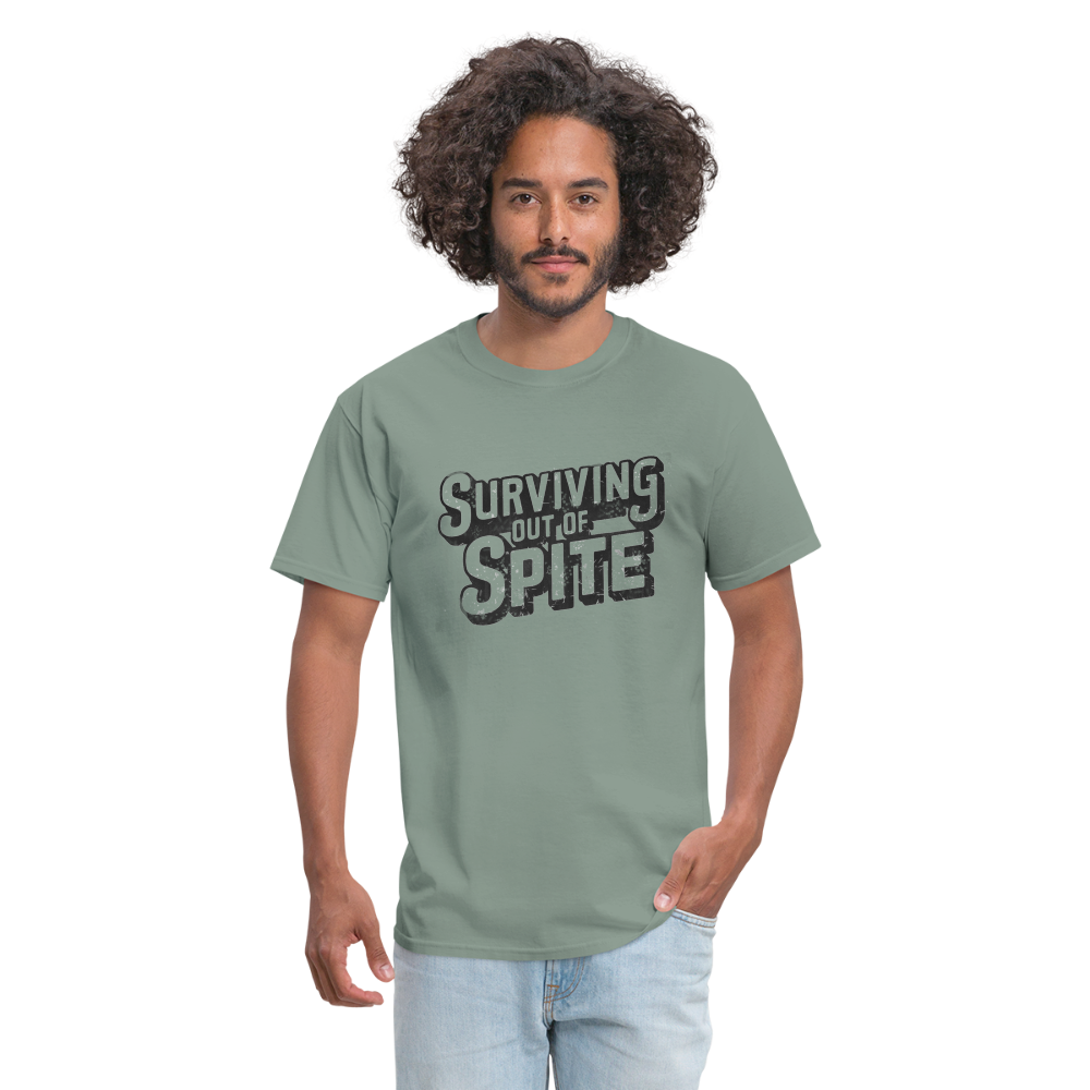 Surviving Out Of Spite T-Shirt - sage