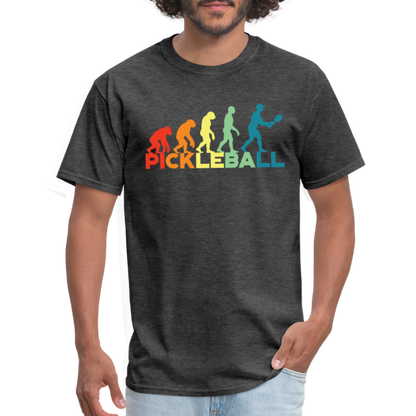 Pickleball Evolution T-Shirt - heather black