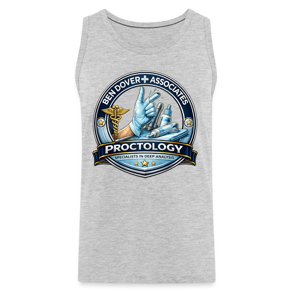 Ben Dover Proctology Funny Tank Top Color: White
