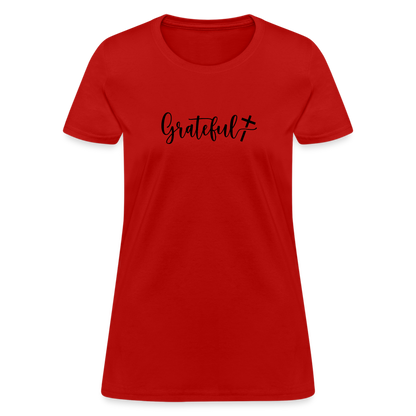 Grateful Women's T-Shirt - red