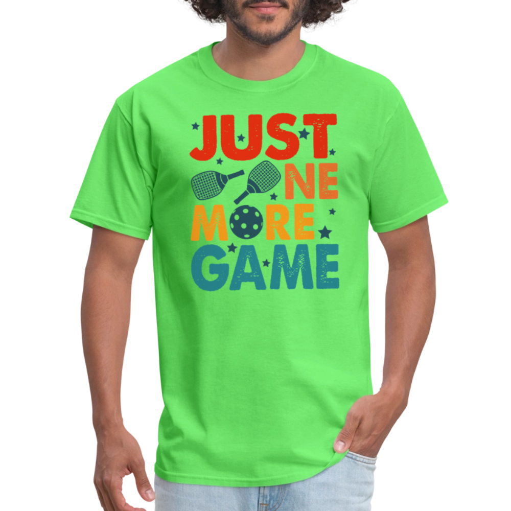 Just One More Game (Pickleball) T-Shirt - kiwi