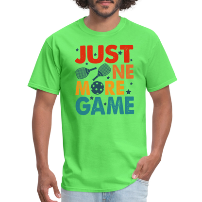 Just One More Game (Pickleball) T-Shirt - kiwi