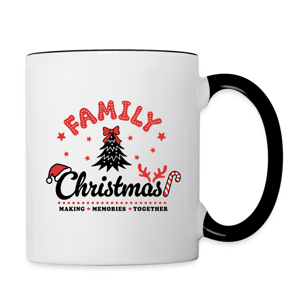Family Christmas Making Memories Together Coffee Mug - white/black