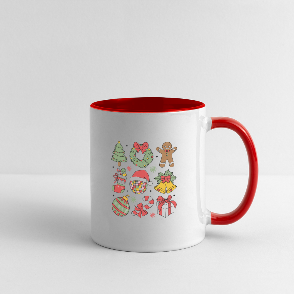 Christmas Holiday Season Coffee Mug - white/red