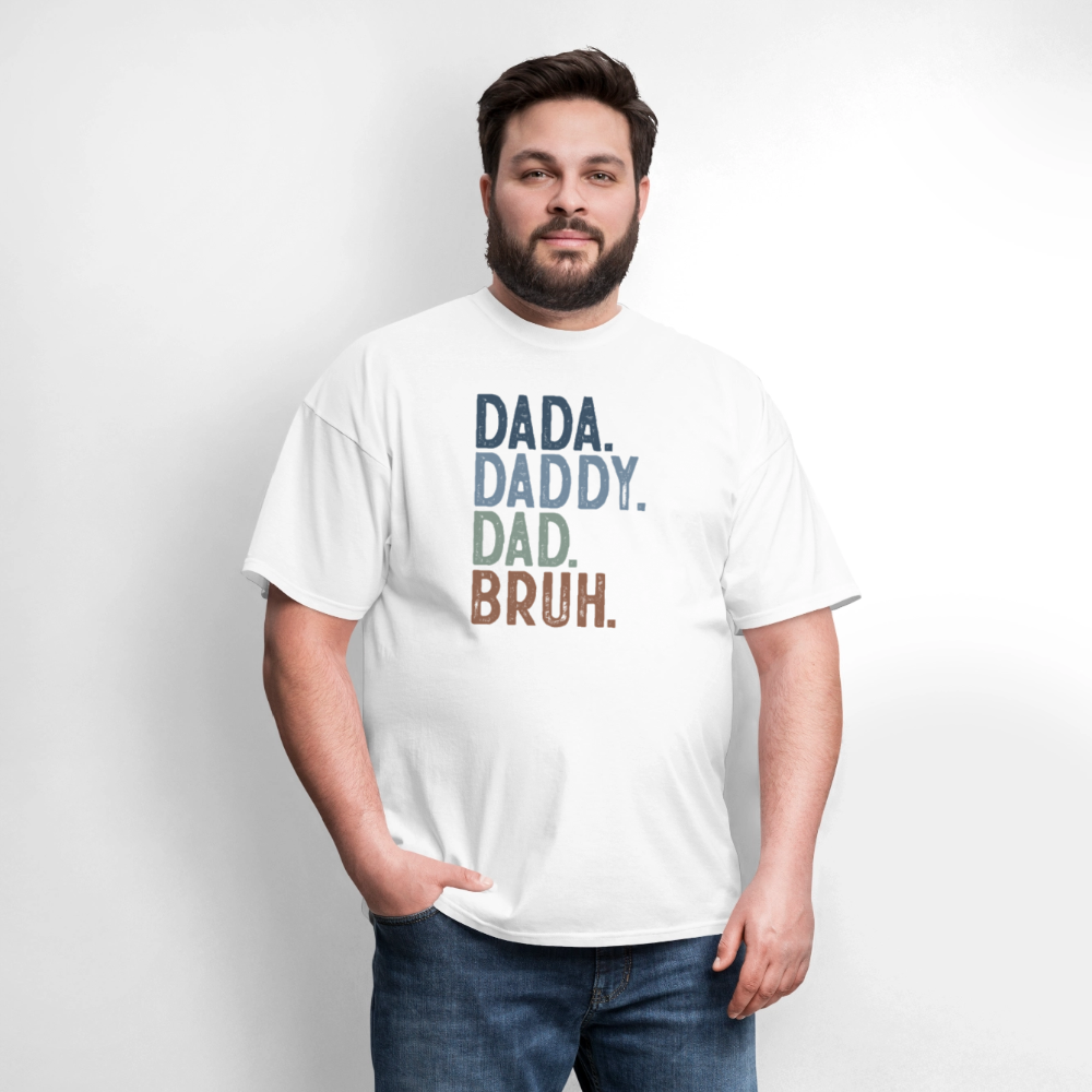 Dada Daddy Dad Bruh Funny T-Shirt for Dads Color: natural