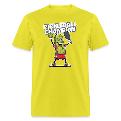 Pickleball Champion T-Shirt - yellow