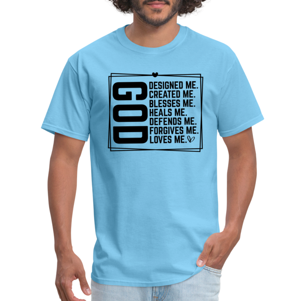 GOD Designed Me T-Shirt - aquatic blue